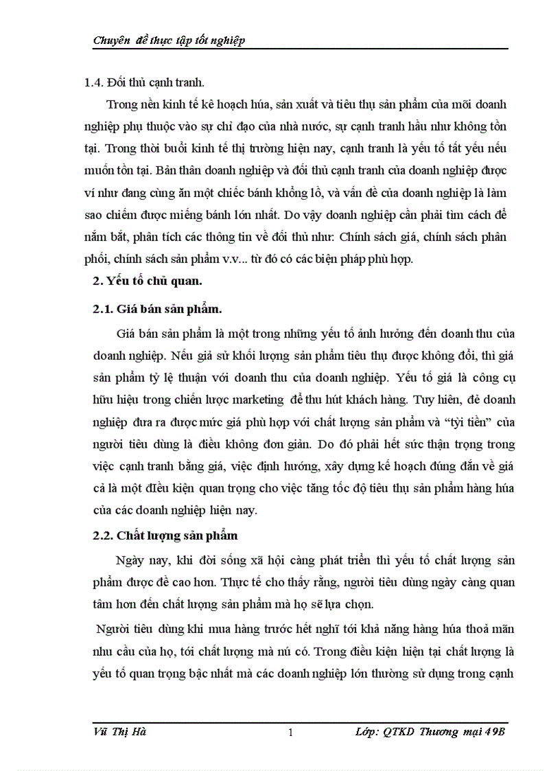image for page Đẩy mạnh công tác tiêu thụ sản phẩm tại Công ty TNHH Thương mại Hoàng Anh