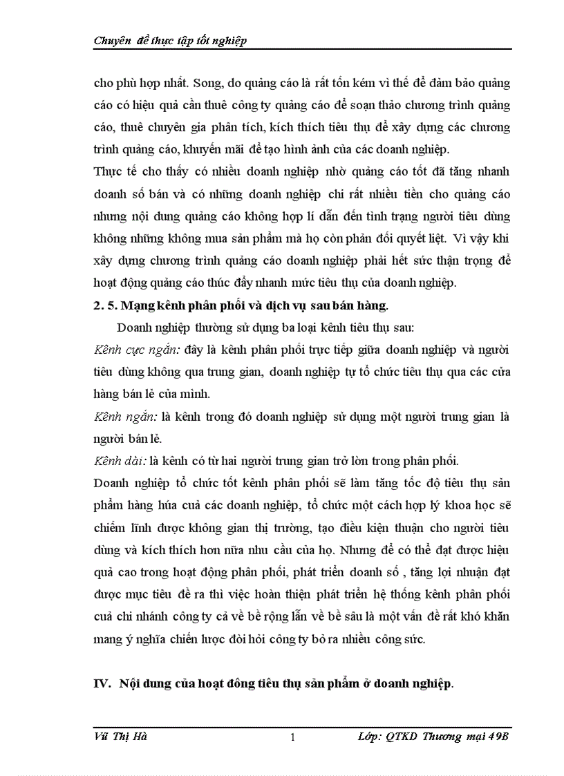 image for page Đẩy mạnh công tác tiêu thụ sản phẩm tại Công ty TNHH Thương mại Hoàng Anh