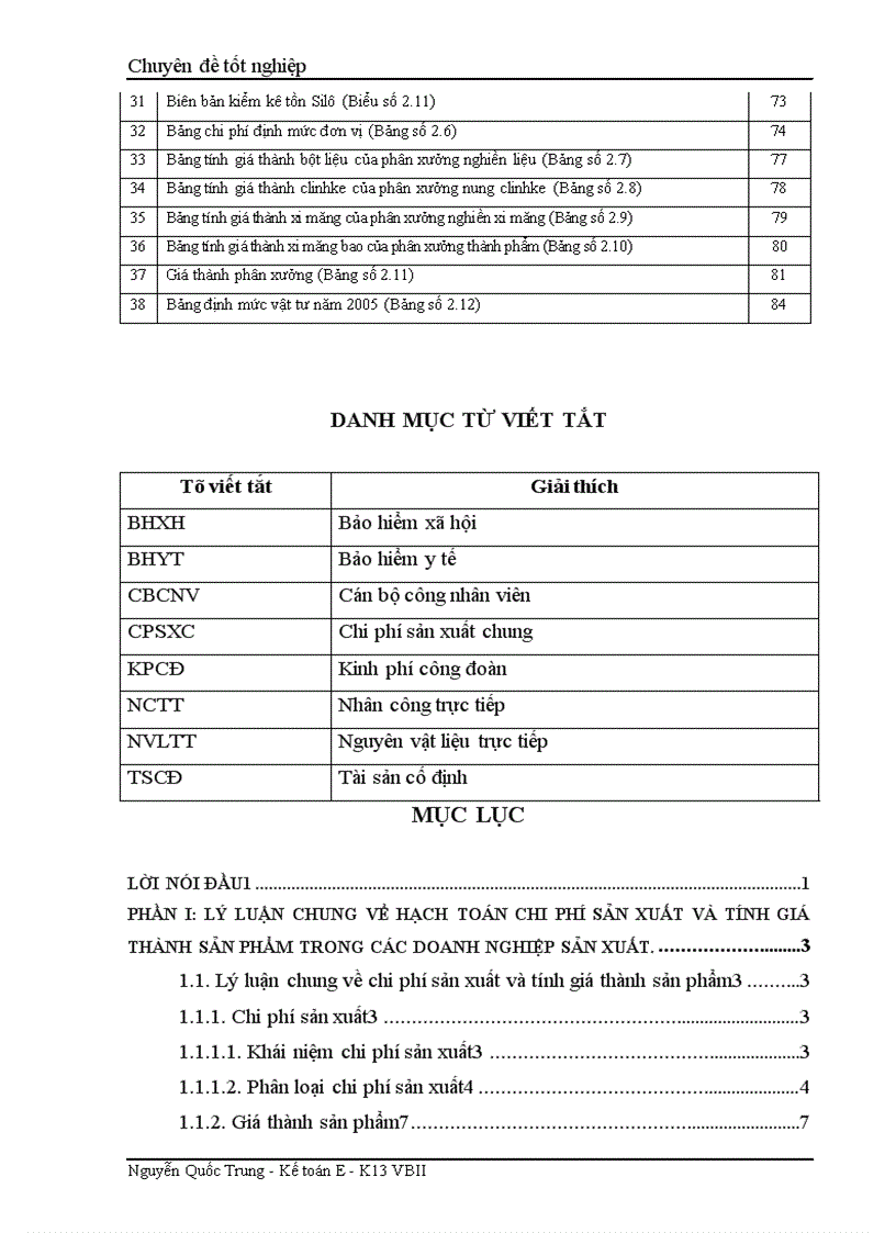 image for page Hoàn thiện kế toán tập hợp chi phí sản xuất và tính giá thành sản phẩm tại công ty cổ phần xi măng tiên sơn Hà Tây 1