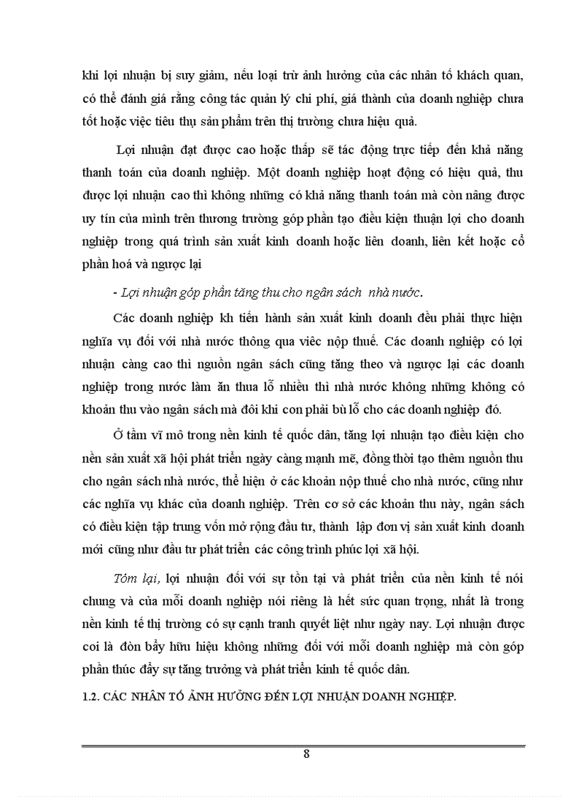 image for page Lợi nhuận và các biên pháp tăng lợi nhuận tại Công ty TNHH Xây Dựng và tổng hợp Tiến Thành 1