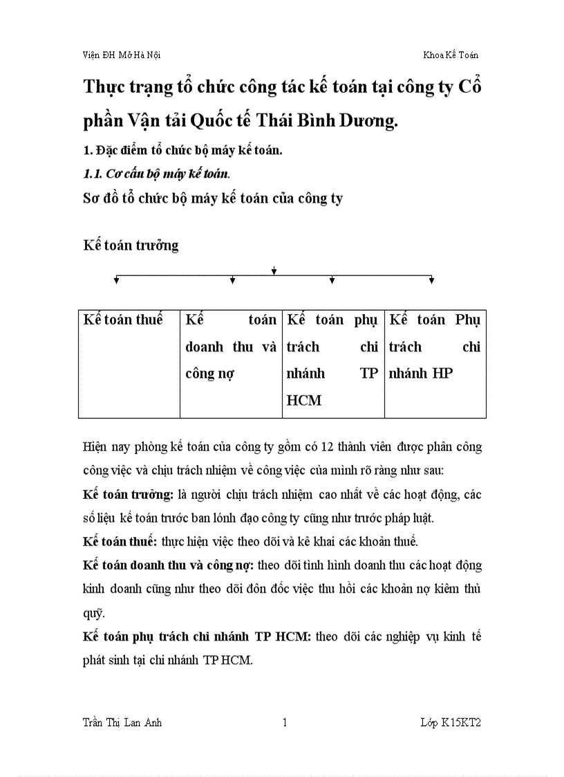 Kế toán chi phí sản xuất và tính giá thành sản phẩm của Công ty CP Vận tải Quốc tế Thái Bình Dương