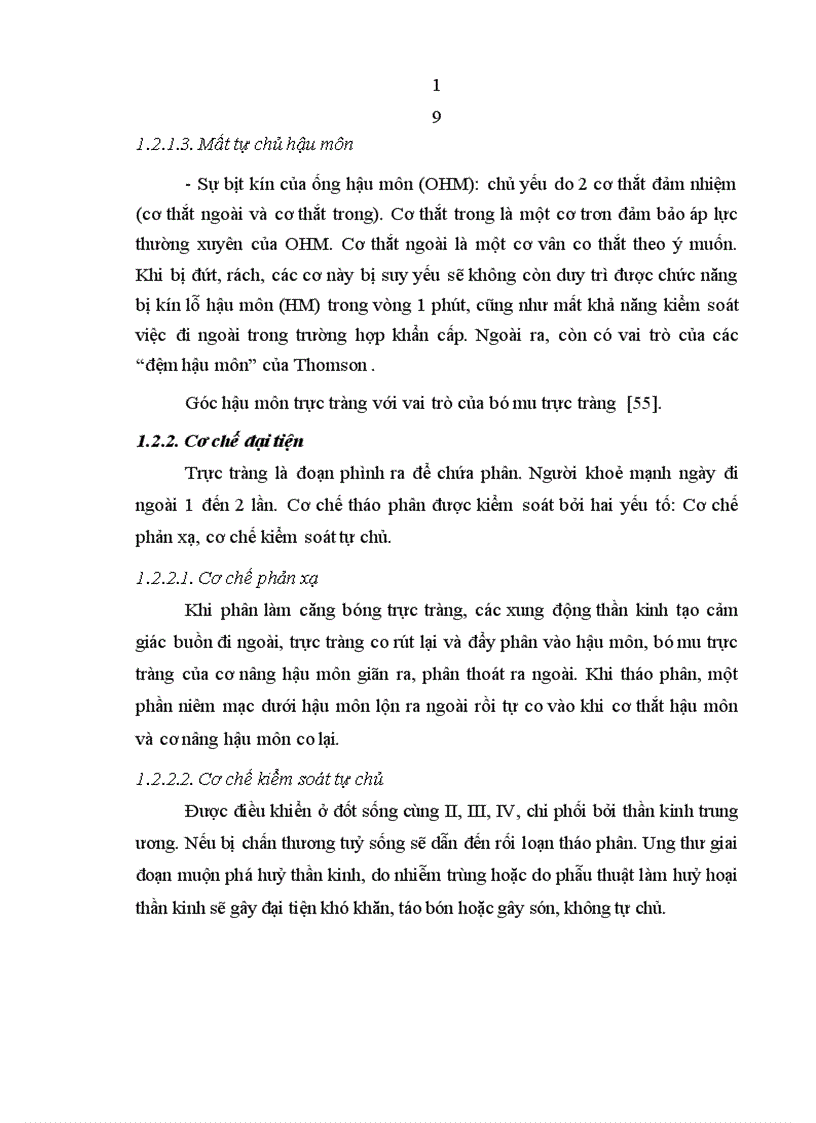 image for page Đánh giá kết quả điều trị mất tự chủ hậu môn do tổn thương cơ thắt sau đẻ theo phương pháp Musset 1