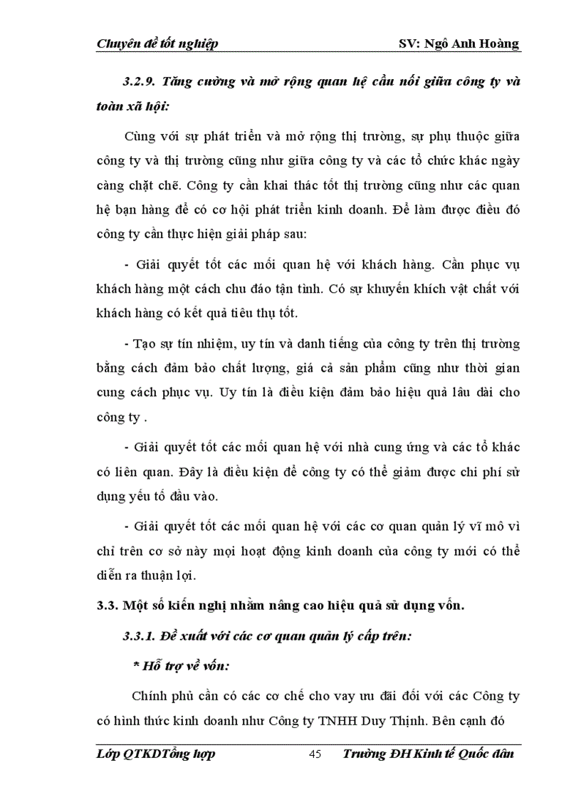 image for page Một số giải pháp nâng cao hiệu quả sử dụng vốn ở Công ty TNHH Duy Thịnh 1