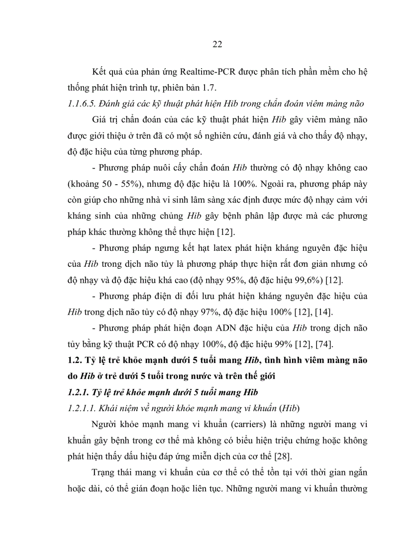 image for page Đặc điểm sinh học phân tử của Haemophilus influenzae typ b phân lập từ bệnh nhi viêm màng não dưới 5 tuổi và trẻ khỏe mạnh tại nhà trẻ mẫu giáo