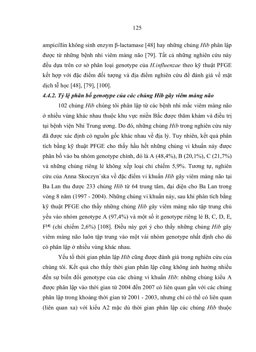 image for page Đặc điểm sinh học phân tử của Haemophilus influenzae typ b phân lập từ bệnh nhi viêm màng não dưới 5 tuổi và trẻ khỏe mạnh tại nhà trẻ mẫu giáo