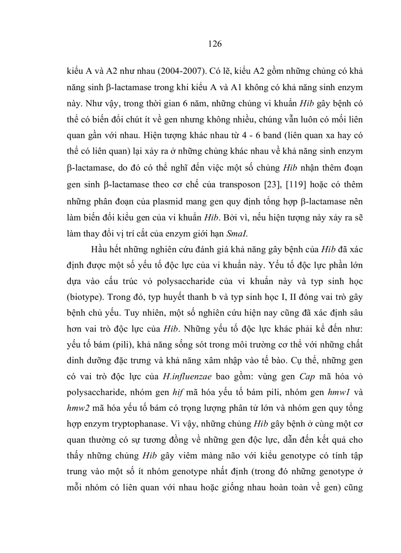 image for page Đặc điểm sinh học phân tử của Haemophilus influenzae typ b phân lập từ bệnh nhi viêm màng não dưới 5 tuổi và trẻ khỏe mạnh tại nhà trẻ mẫu giáo