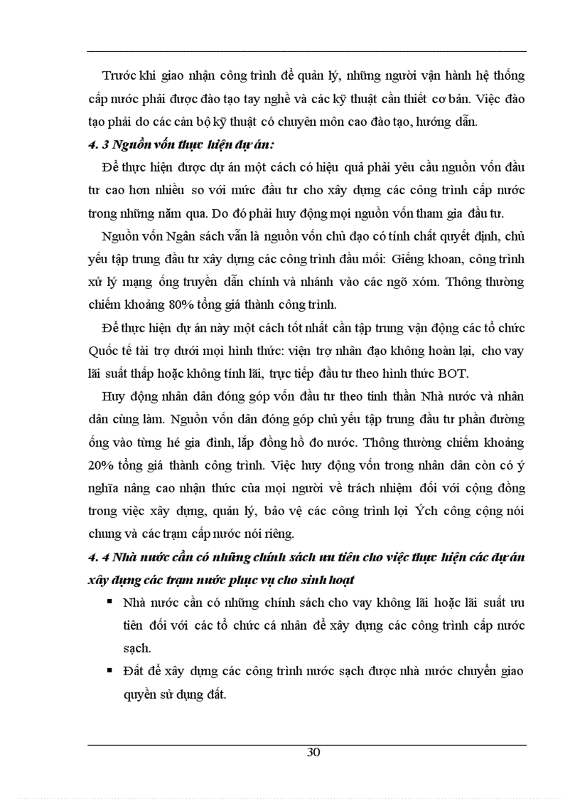 image for page Phân tích chi phí lợi ích của Dự án cấp nước sinh hoạt cho các xã còn lại thuộc huyện Thanh Trì Hà Nội