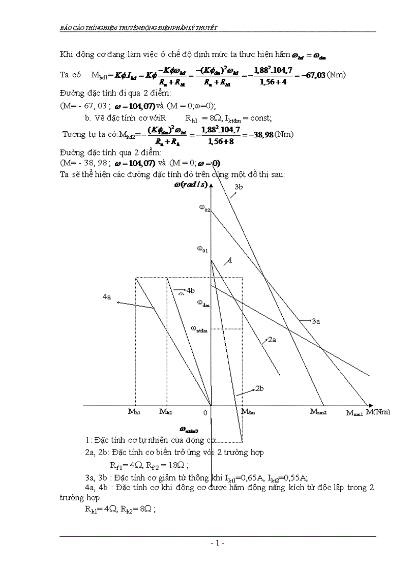 thí nghiệm truyền động điện phần lý thuyết