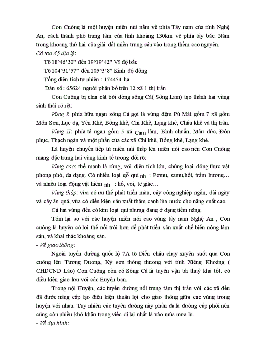 image for page Thực trạng và những giải pháp phát triển sản xuất nông nghiệp của Huyện Con Cuông Nghệ an