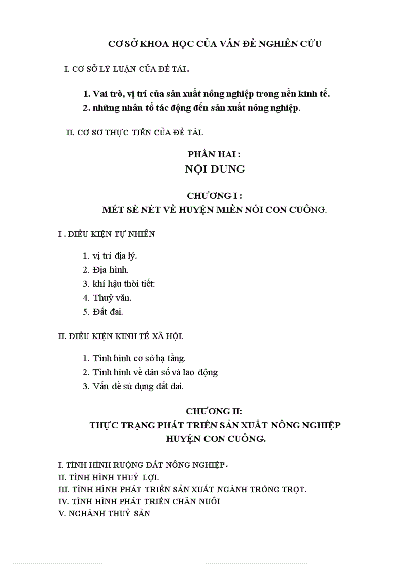 image for page Thực trạng và những giải pháp phát triển sản xuất nông nghiệp của Huyện Con Cuông Nghệ an