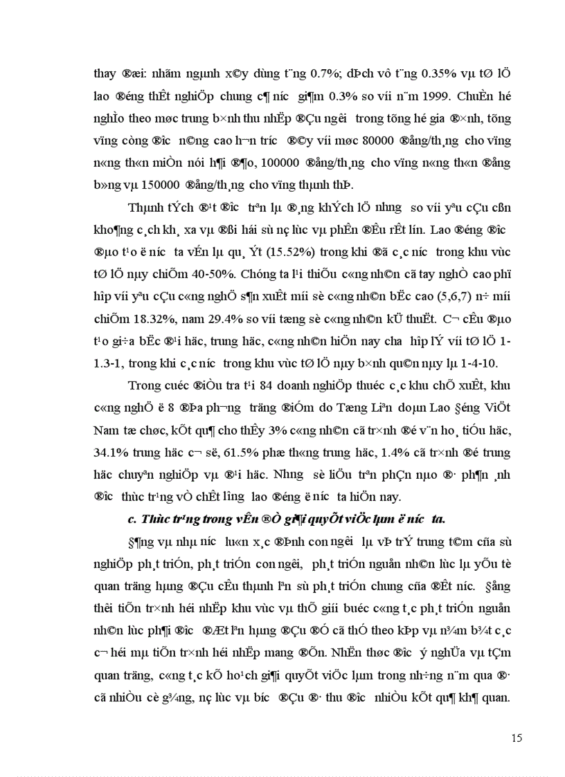 image for page Nhiệm vụ và các giải pháp giải quyết việc làm trong kế hoạch 5 năm 2001 2005 ở Việt Nam