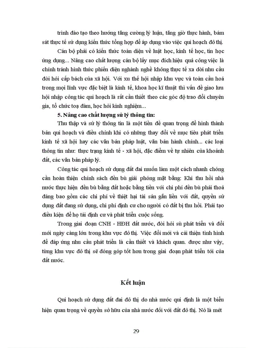 image for page Một số vấn đề về qui hoạch sử dụng đất ở đô thị Việt Nam và giải pháp 1