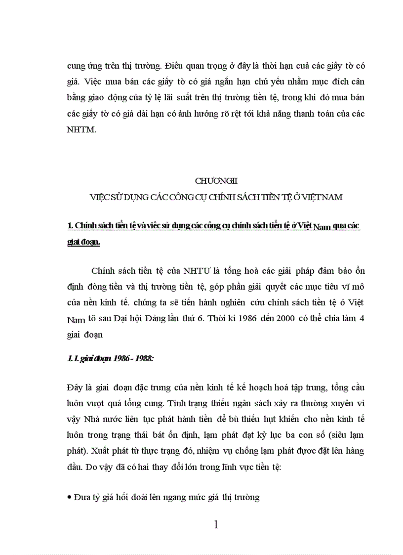 image for page Việc sử dụng các công cụ chính sách tiền tệ ở Việt Nam 1