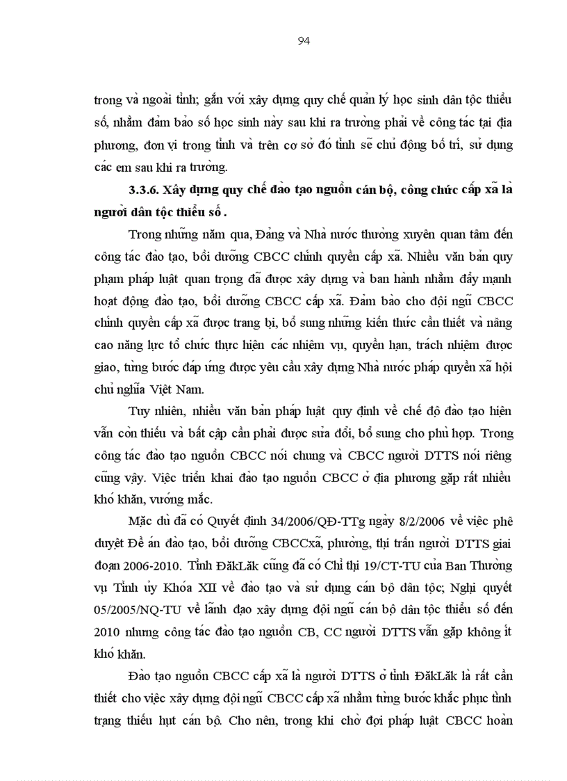 image for page Đào tạo nguồn cán bộ công chức cấp xã là người dân tộc thiểu số ở tỉnh DăkLăk