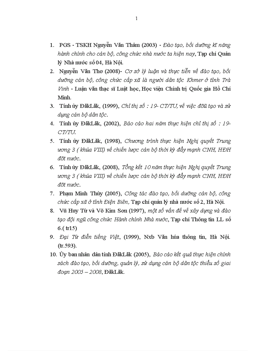 image for page Đào tạo nguồn cán bộ công chức cấp xã là người dân tộc thiểu số ở tỉnh DăkLăk