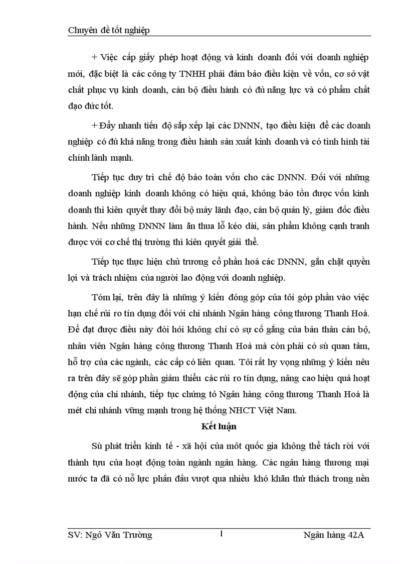 image for page Giải pháp phòng ngừa và hạn chế rủi ro trong cho vay tại ngân hàng công thương Thanh Hoá 1
