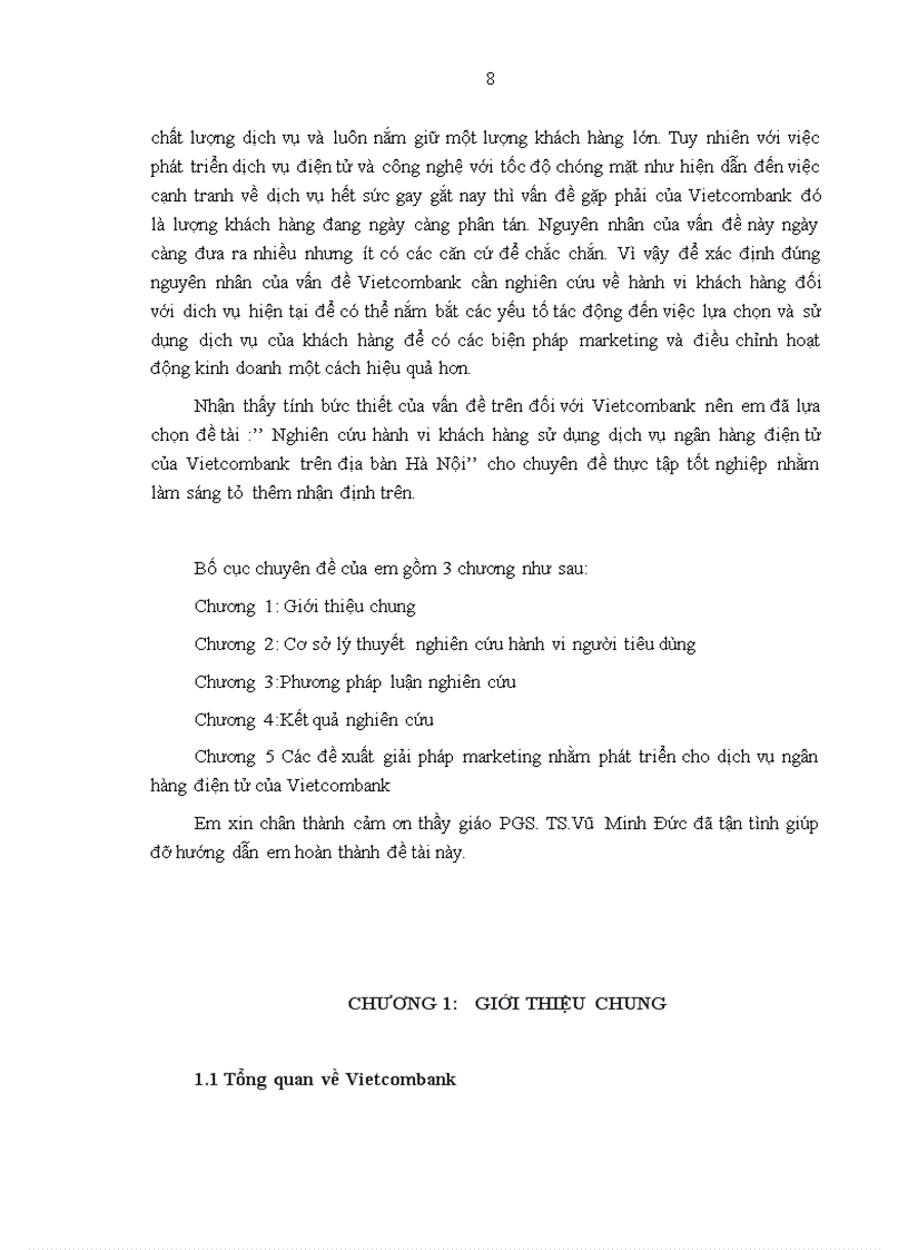 image for page Nghiên cứu hành vi khách hàng sử dụng dịch vụ ngân hàng điện tử của Vietcombank trên địa bàn Hà Nội 1