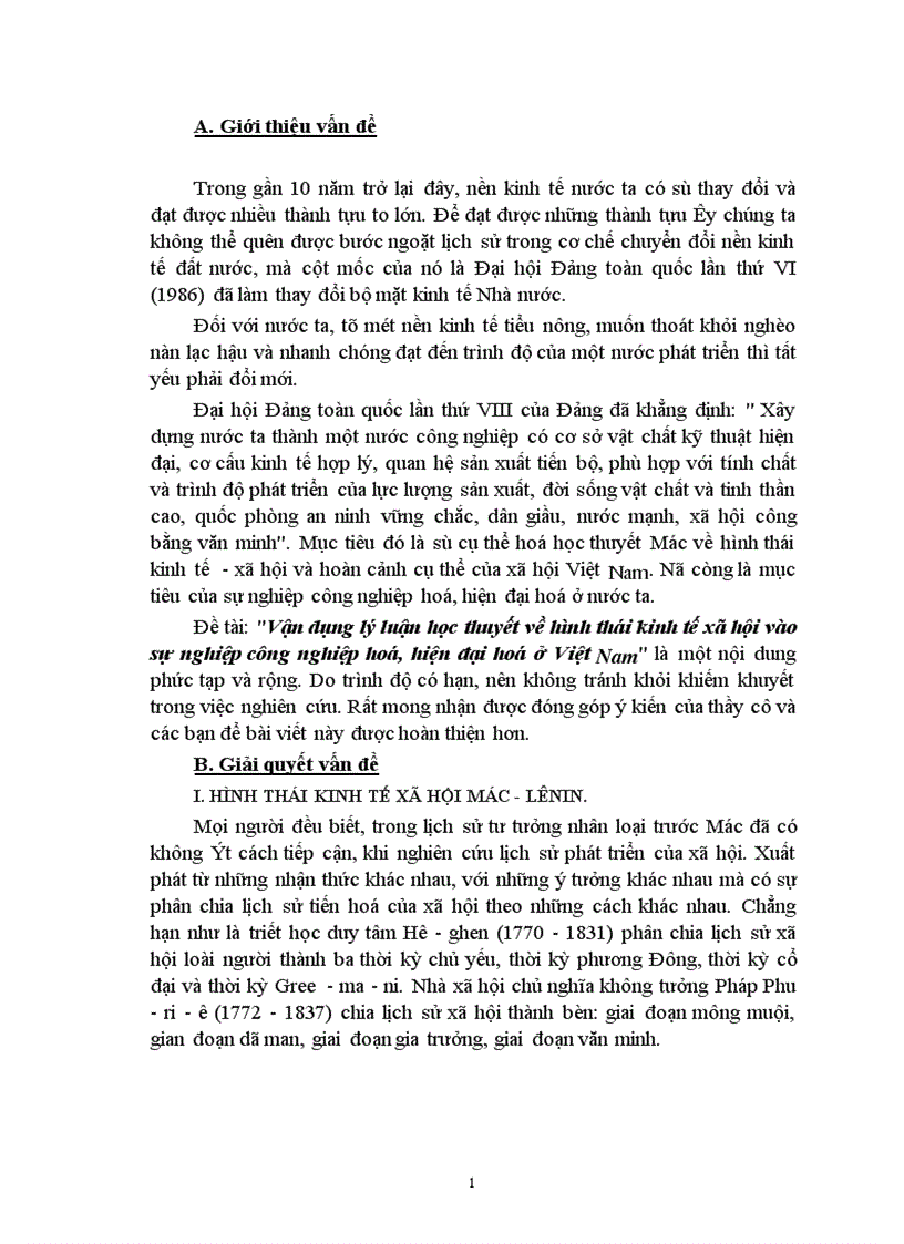 image for page Vận dụng lý luận học thuyết về hình thái kinh tế xã hội vào sự nghiệp công nghiệp hoá hiện đại hoá ở Việt Nam