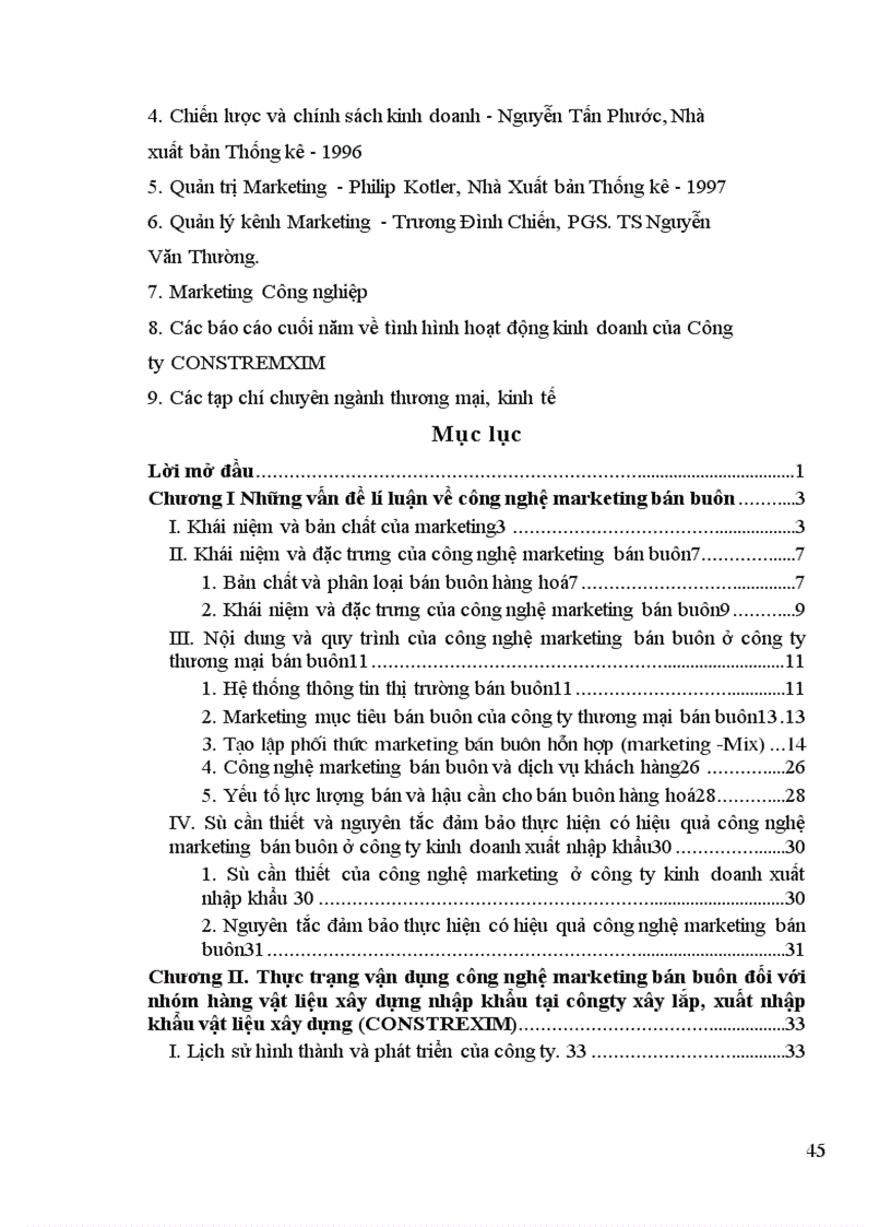 image for page Hoàn thiện công nghệ marketing bán buôn đối với nhóm hàng vật liệu xây dựng nhập khẩu tại công ty xây lắp xuất nhập khẩu vật liệu và kỹ thuật xây dựng CONSTREXIM 1