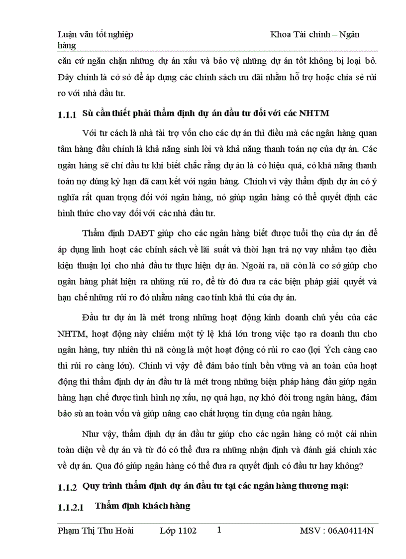 image for page Thực trạng và giải pháp nâng cao chất lượng thẩm định DAĐT tại Chi nhánh NHNo PTNT huyện Hưng Hà