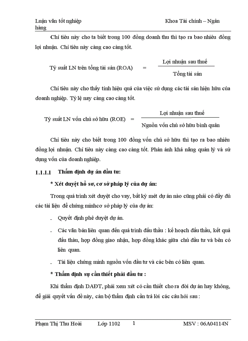 image for page Thực trạng và giải pháp nâng cao chất lượng thẩm định DAĐT tại Chi nhánh NHNo PTNT huyện Hưng Hà