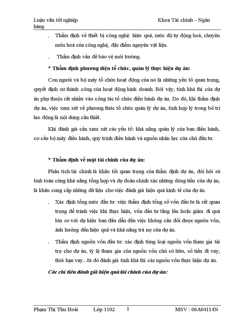 image for page Thực trạng và giải pháp nâng cao chất lượng thẩm định DAĐT tại Chi nhánh NHNo PTNT huyện Hưng Hà