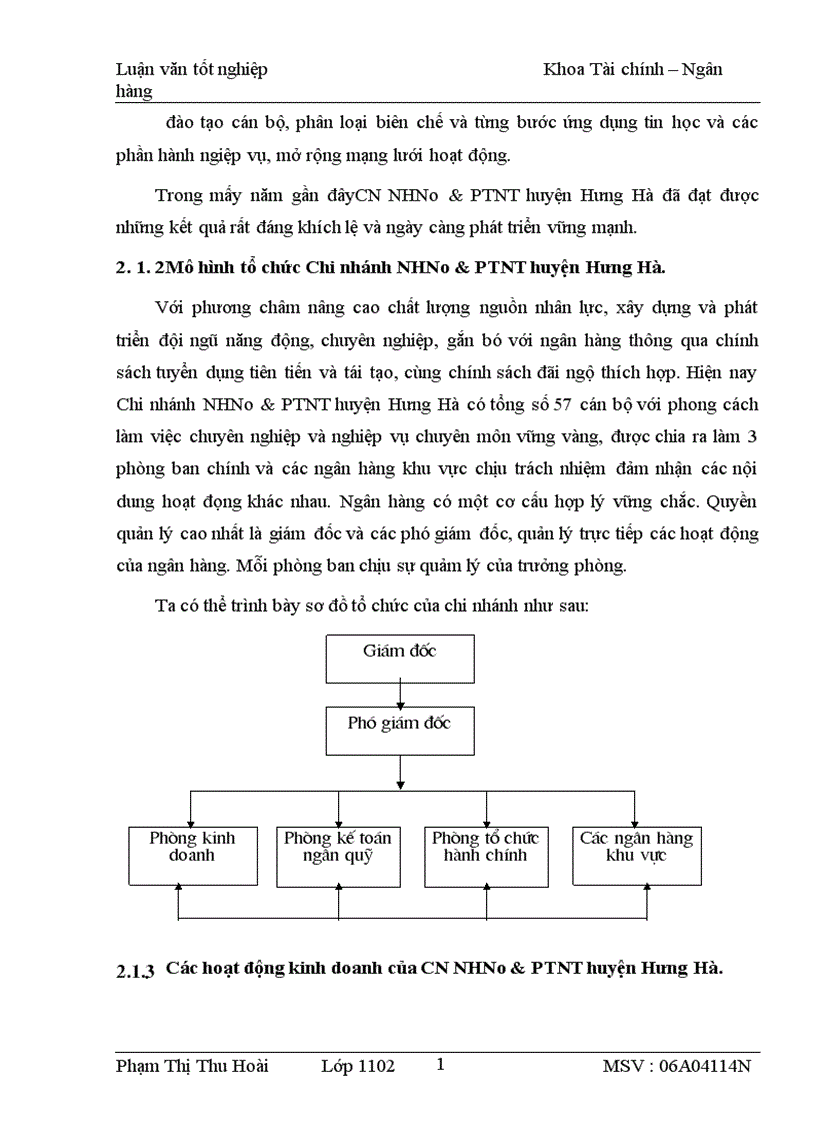 image for page Thực trạng và giải pháp nâng cao chất lượng thẩm định DAĐT tại Chi nhánh NHNo PTNT huyện Hưng Hà