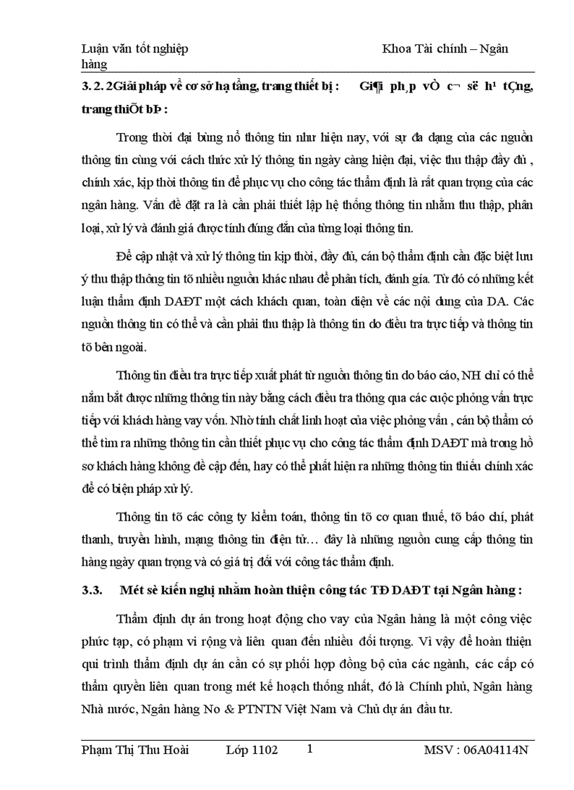 image for page Thực trạng và giải pháp nâng cao chất lượng thẩm định DAĐT tại Chi nhánh NHNo PTNT huyện Hưng Hà