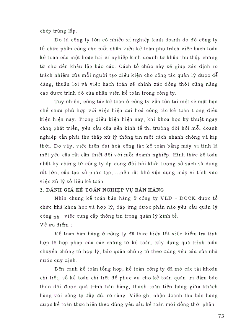 image for page Hoàn thiện kế toán nghiệp vụ bán hàng ở các doanh nghiệp thương mại trong điều kiện nền kinh tế thị trưòng Lấy ví dụ tại công ty Vật Liệu Điện Dụng Cụ Cơ Khí 1