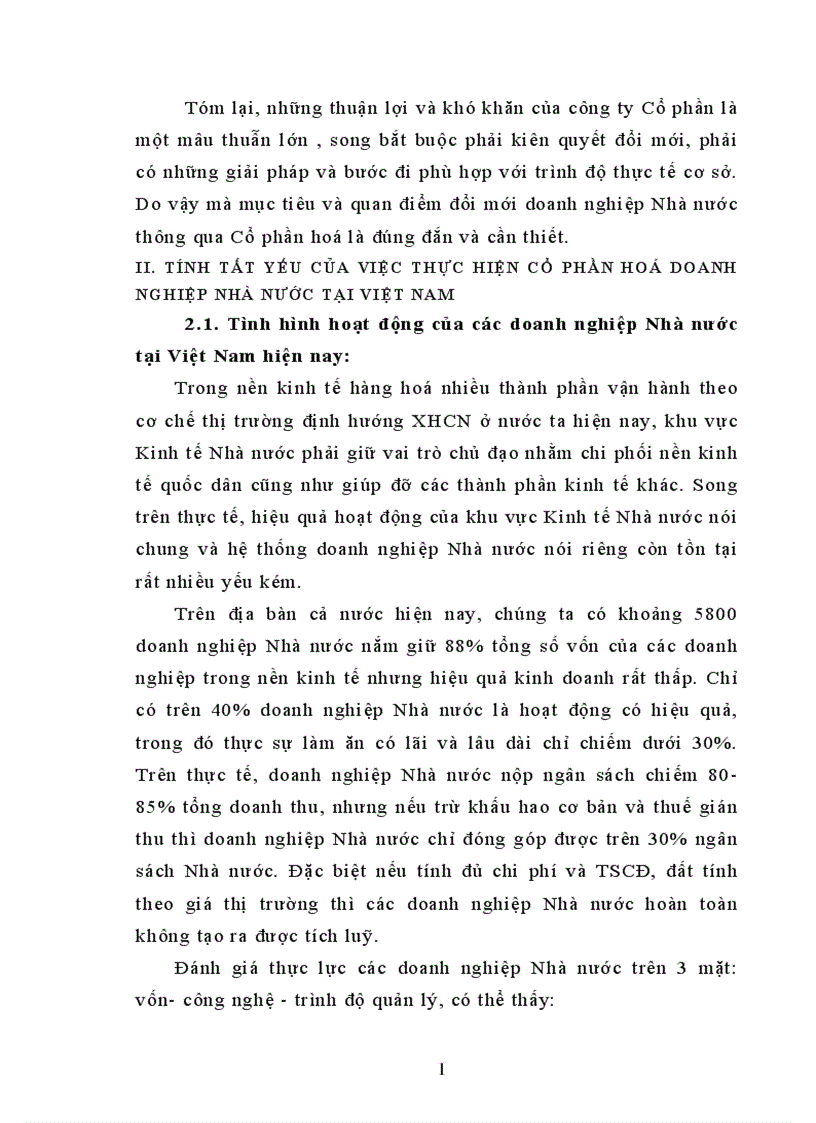 image for page vấn đề Cổ phần hoá doanh nghiệp Nhà nước thực trạng và giải pháp Phần thứ nhất Lý luận chung về cổ phần hoá và sự cần thiết phải tiến hành cổ phần hoá ở Việt Nam I