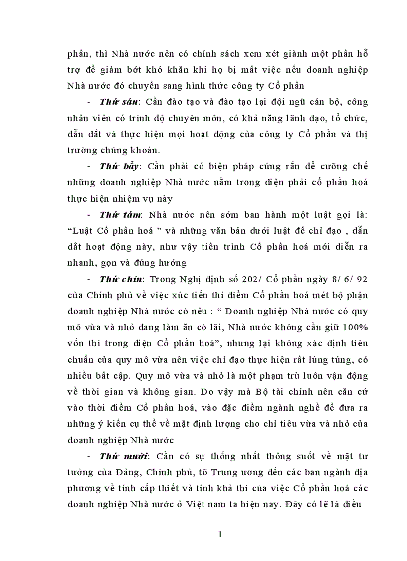 image for page vấn đề Cổ phần hoá doanh nghiệp Nhà nước thực trạng và giải pháp Phần thứ nhất Lý luận chung về cổ phần hoá và sự cần thiết phải tiến hành cổ phần hoá ở Việt Nam I