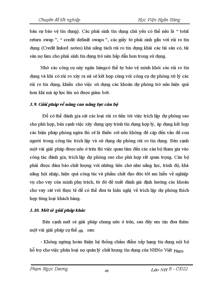 image for page Giải pháp phòng ngừa hạn chế rủi ro tín dụng trong hoạt động kinh doanh tại Ngân hàng Nông nghiệp và phát triển nông thôn Việt Nam chi nhánh Huyện Yên Mô Tỉnh Ninh Bình