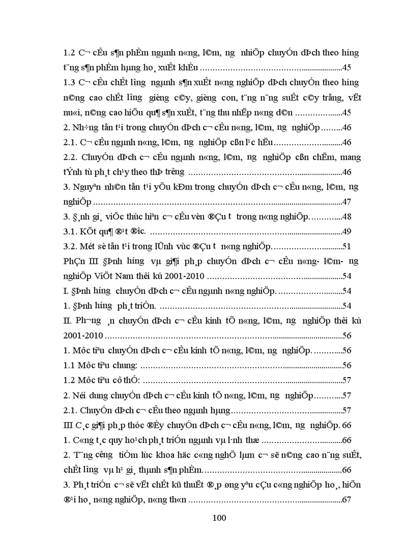 image for page Phương hướng cơ bản chuyển dịch cơ cấu nông nghiệp Việt Nam giai đoạn 2001 2010