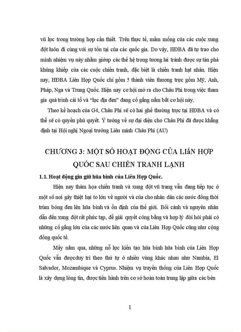 image for page Liên Hợp Quốc sau chiến tranh lạnh