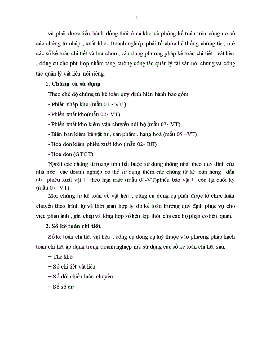 image for page Tình hình thực tế về kế toán nguyên vật liệu công cụ dụng cụ tại xí nghiệp thép và VLXD Hà nội