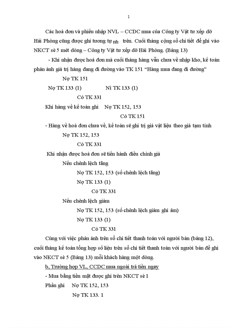 image for page Tình hình thực tế về kế toán nguyên vật liệu công cụ dụng cụ tại xí nghiệp thép và VLXD Hà nội