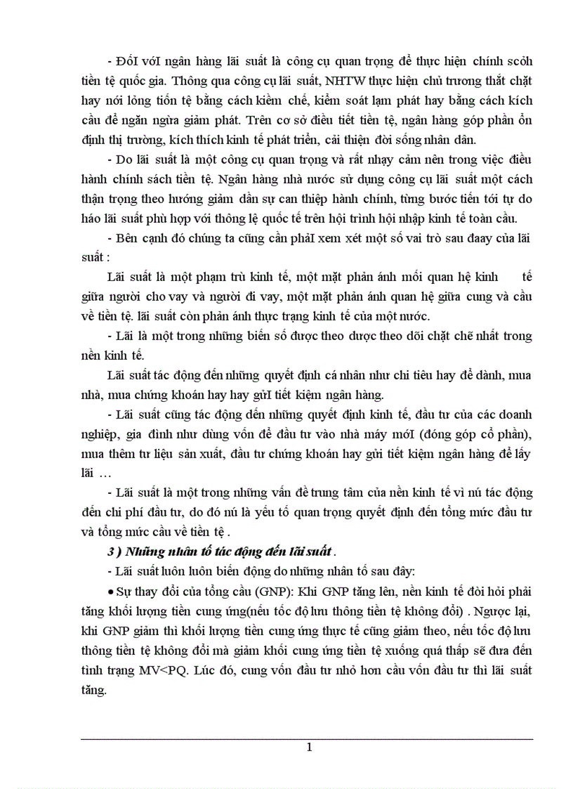 image for page Lãi suất trong thị trường tài chính Việt Nam