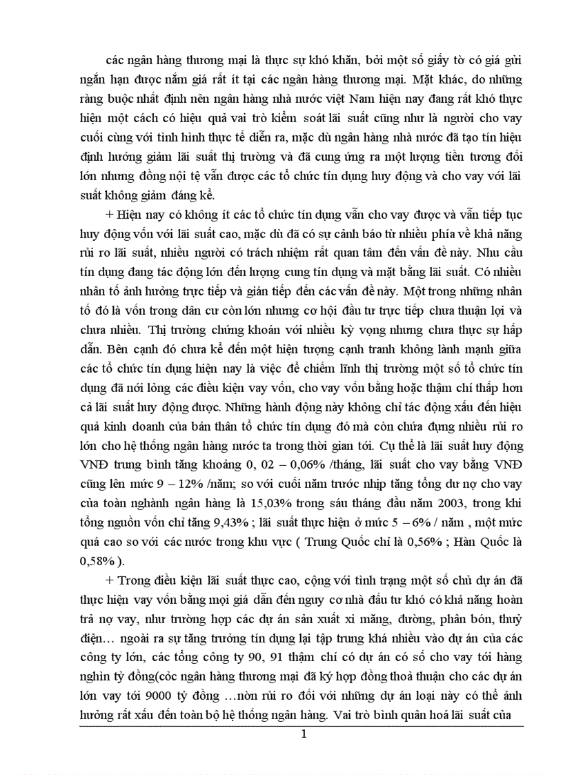 image for page Lãi suất trong thị trường tài chính Việt Nam