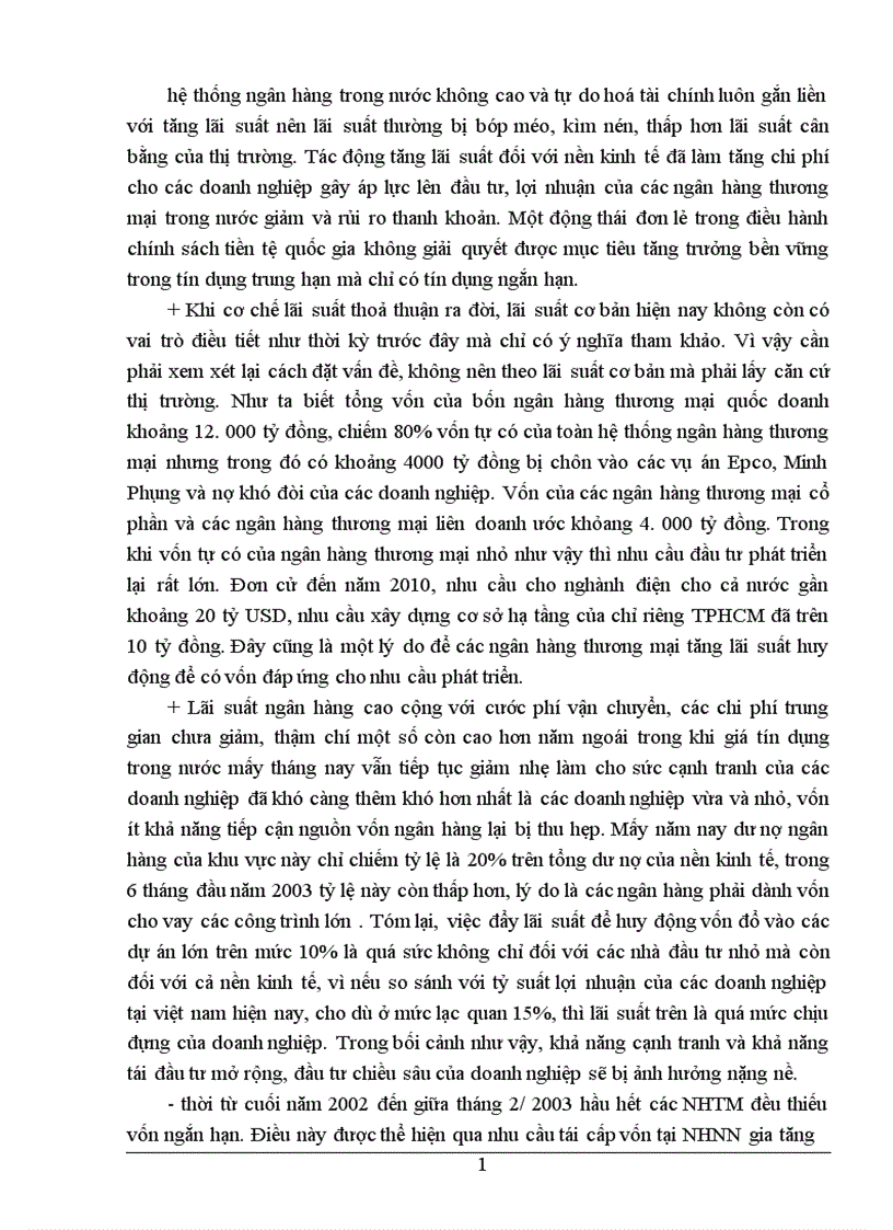 image for page Lãi suất trong thị trường tài chính Việt Nam