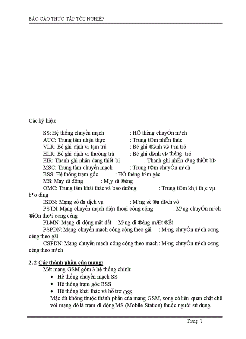 image for page Tổng quan về hệ thống thông tin di động GSM