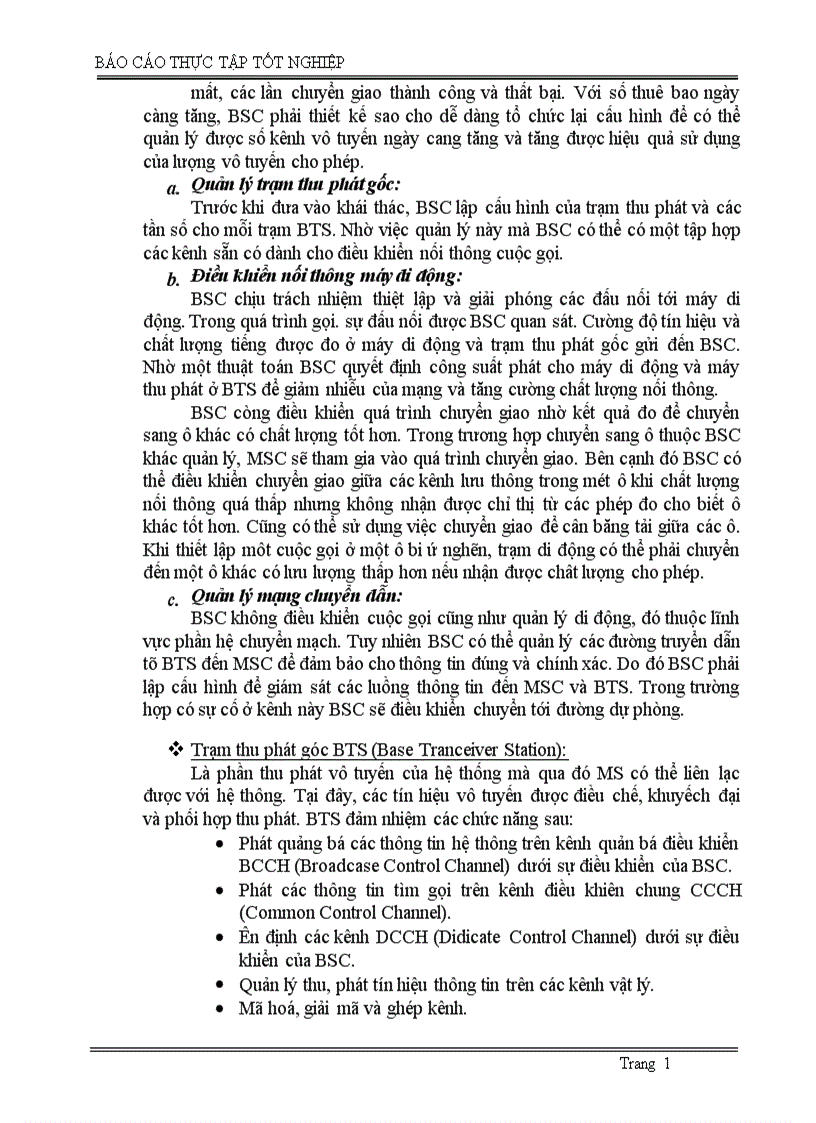 image for page Tổng quan về hệ thống thông tin di động GSM