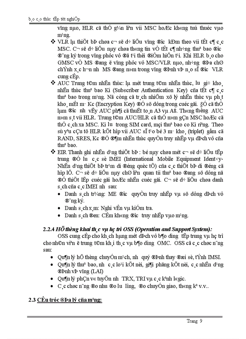 image for page Tổng quan về hệ thống thông tin di động GSM