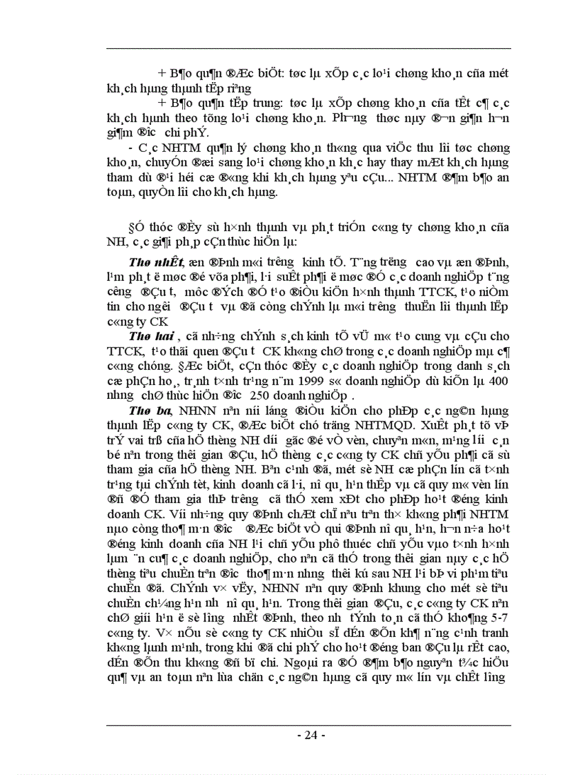 image for page Hoạt động của NHTM trong quá trình hình thành và phát triển TTCK ở Việt Nam 1