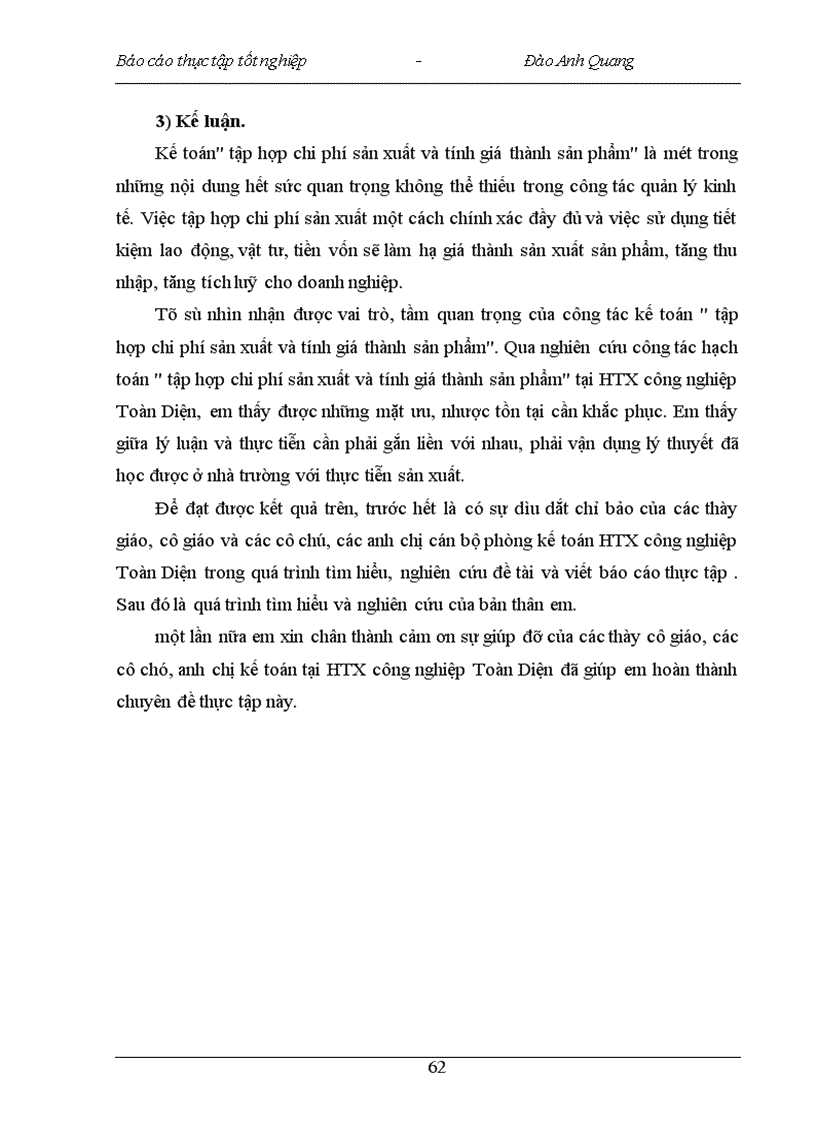 image for page Tập hợp chi phí sản xuất và tính giá thành sản phẩm tại HTX công nghiệp Toàn Diện