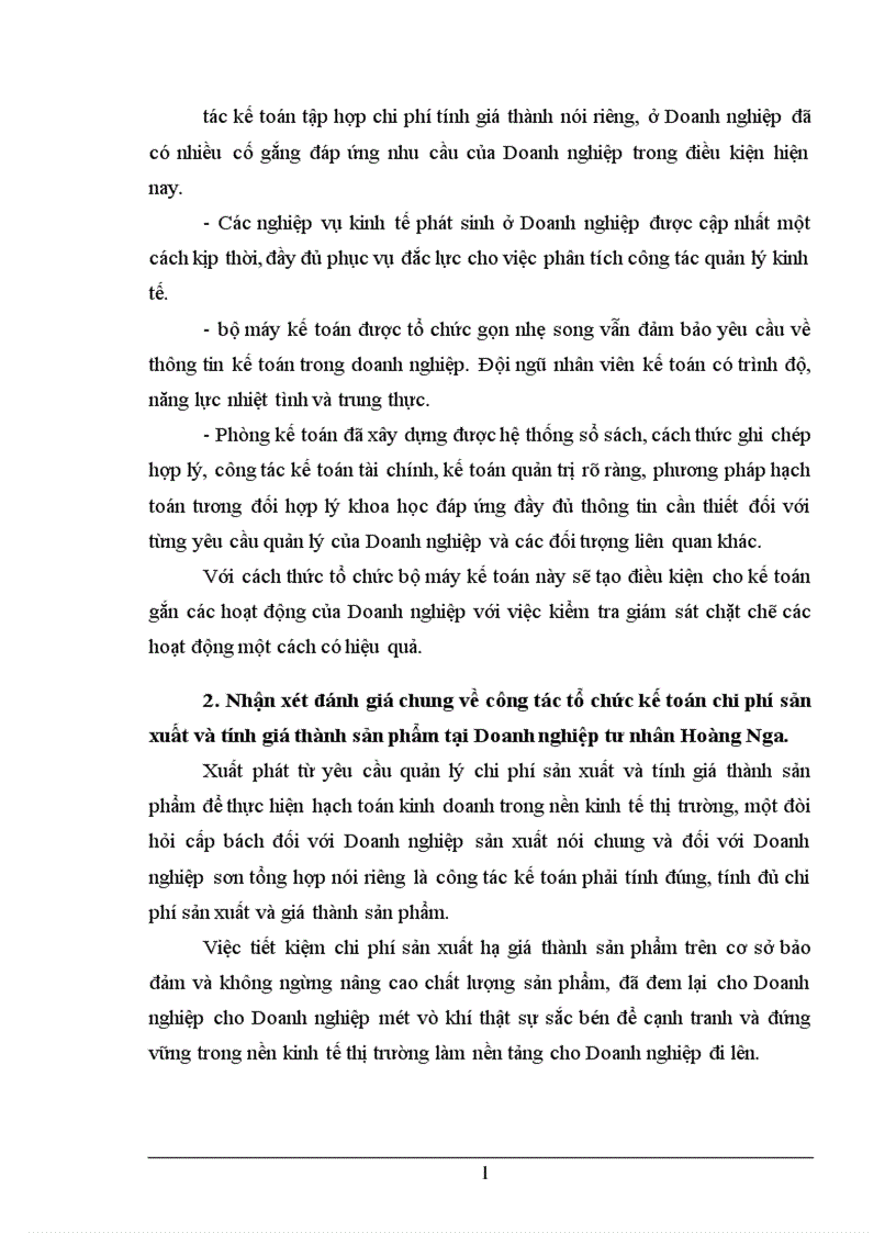 image for page Quản lý chi phí và tính giá thành sản phẩm tại DNTN Hoàng Nga