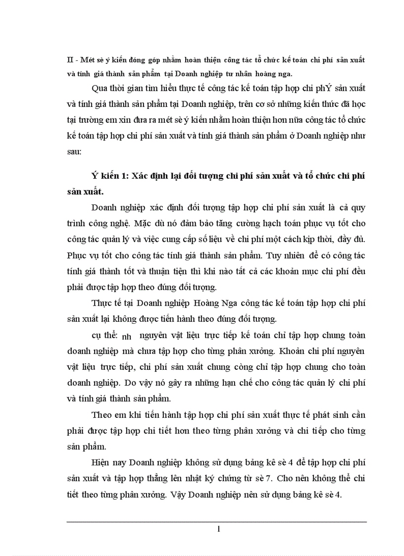 image for page Quản lý chi phí và tính giá thành sản phẩm tại DNTN Hoàng Nga