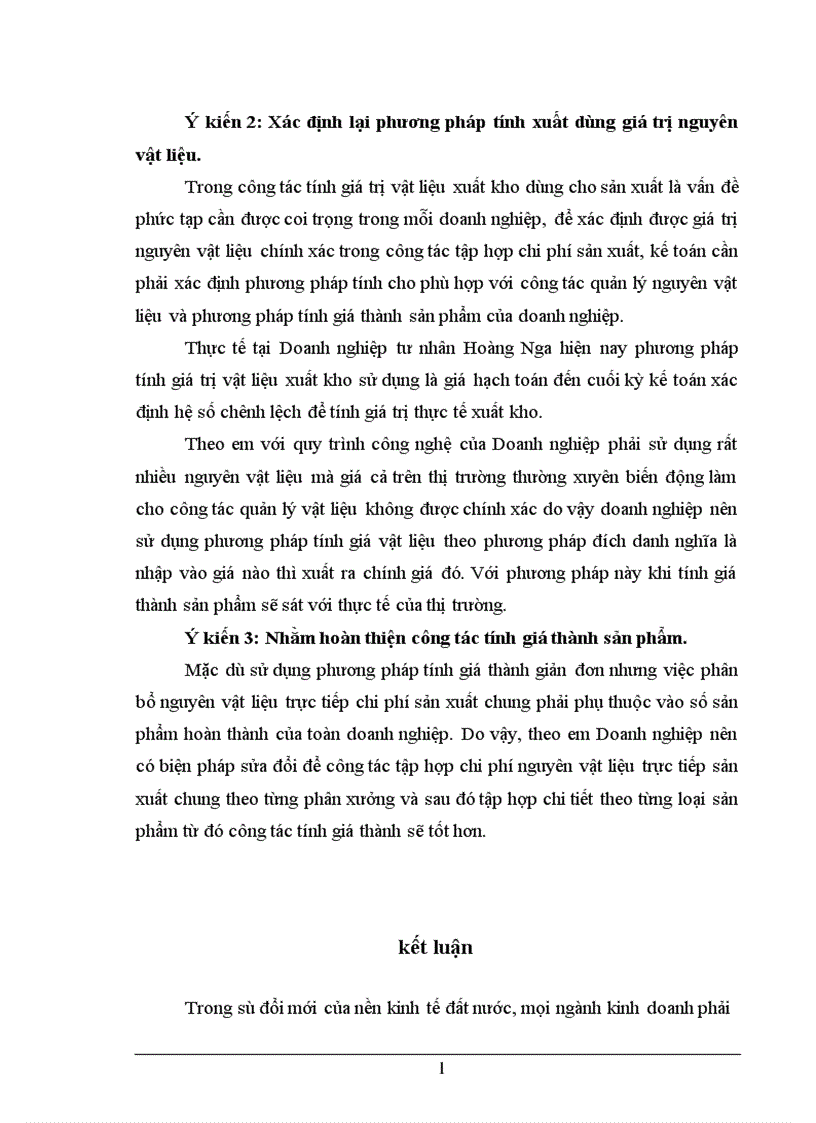 image for page Quản lý chi phí và tính giá thành sản phẩm tại DNTN Hoàng Nga