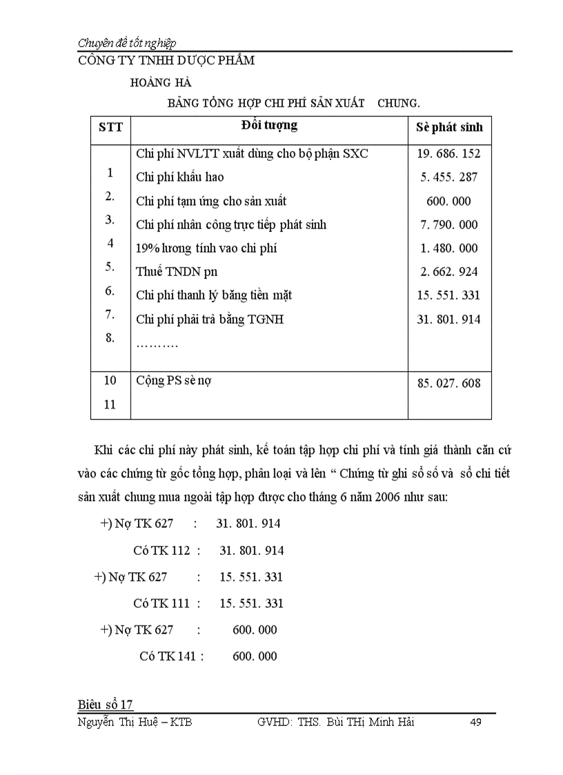 image for page Hoàn Thiện kế toán tập hợp chi phí sản xuất và tính giá thành sản phẩm tại Công ty TNHH Dược Phẩm Hoàng Hà 1