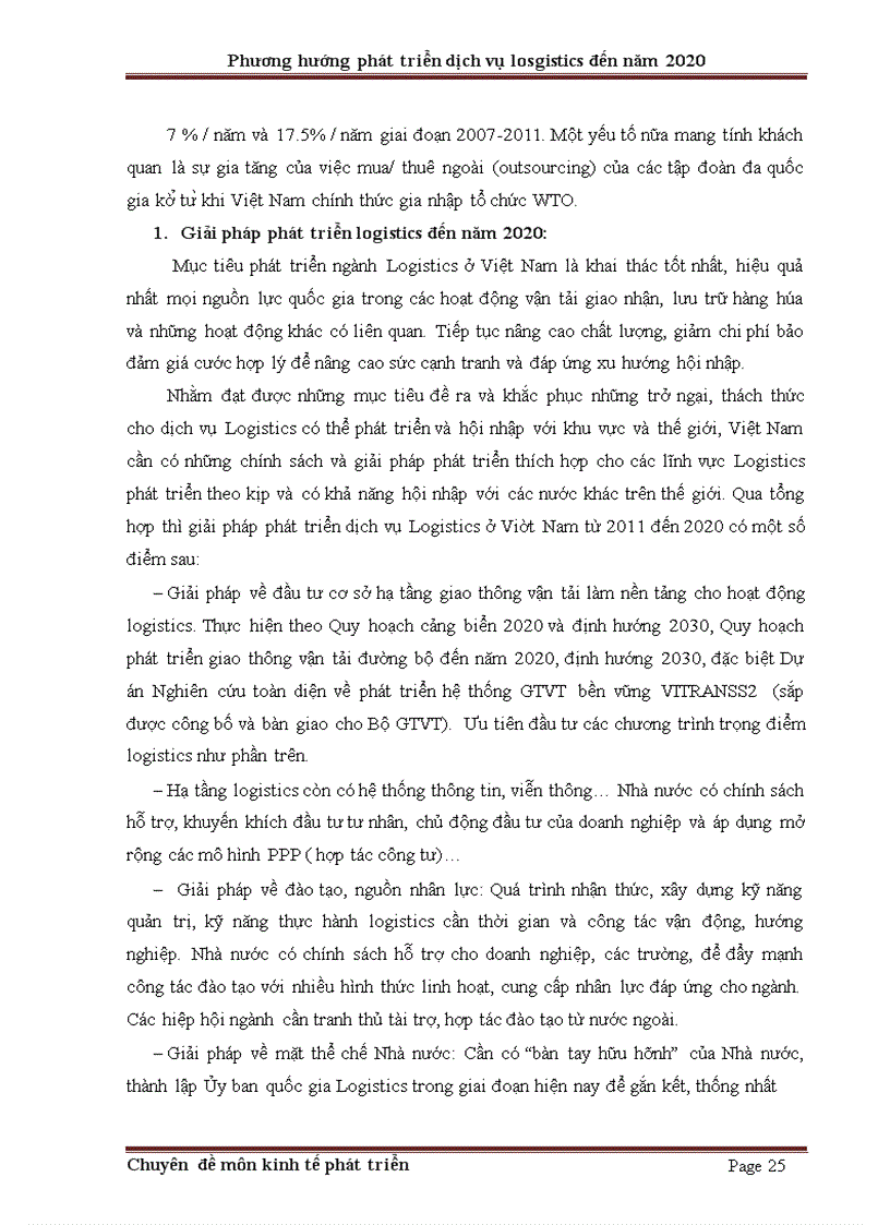 image for page Phương hướng và giải pháp phát triển dịch vụ logistics đến năm 2020