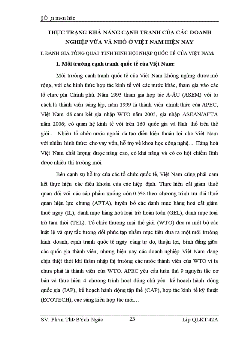 image for page Giải pháp nâng cao khả năng cạnh tranh của các doanh nghiệp vừa và nhỏ ở Việt Nam trong quá trình hội nhập kinh tế quốc tế 1